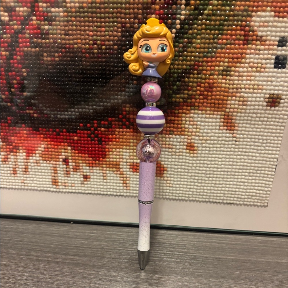 Disney Princess Pen with Purple and White Accents